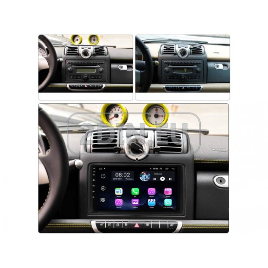 SMART Fortwo - 9" МУЛТИМЕДИЯ / Навигация android 16